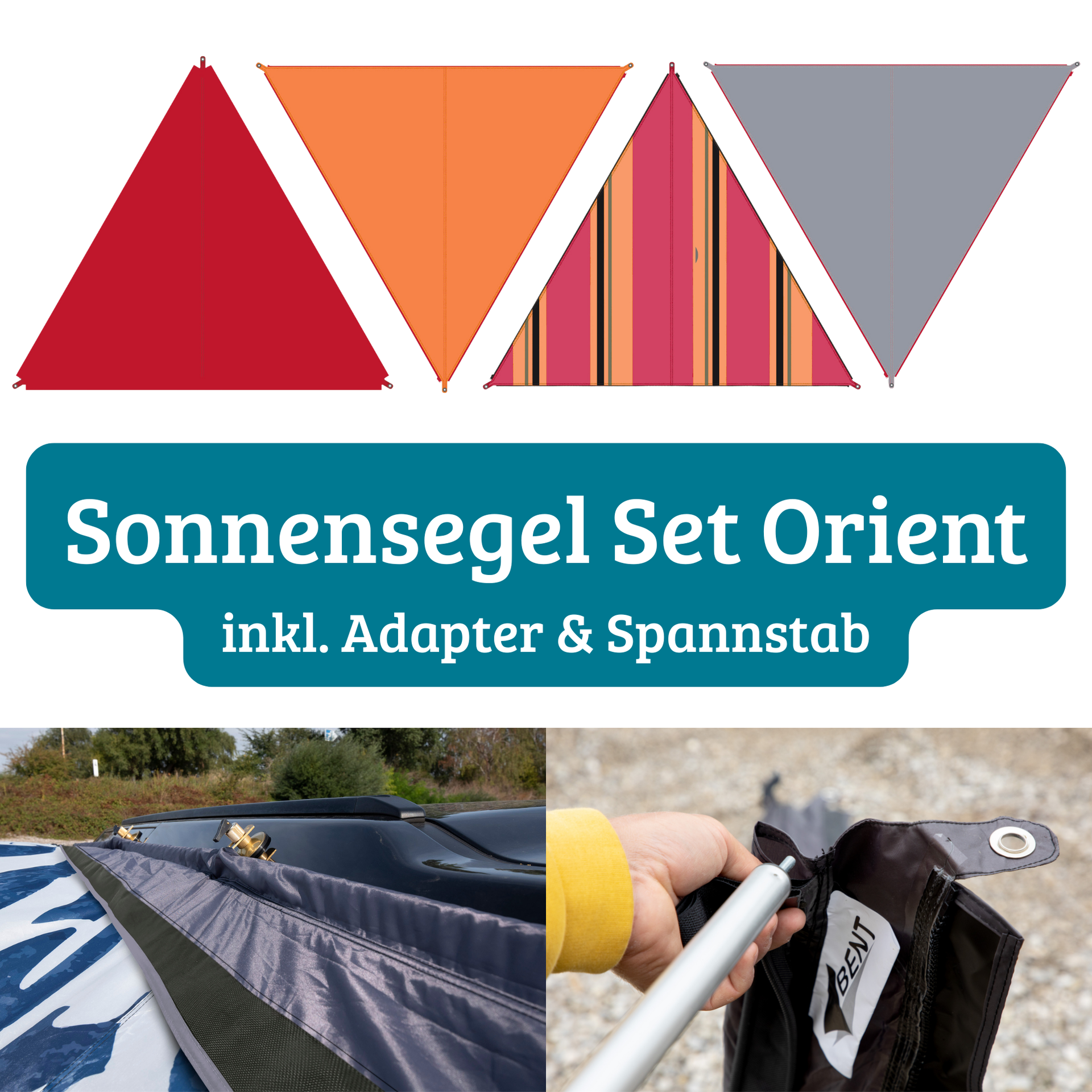 BENT Sonnensegel Set Orient – CampVan