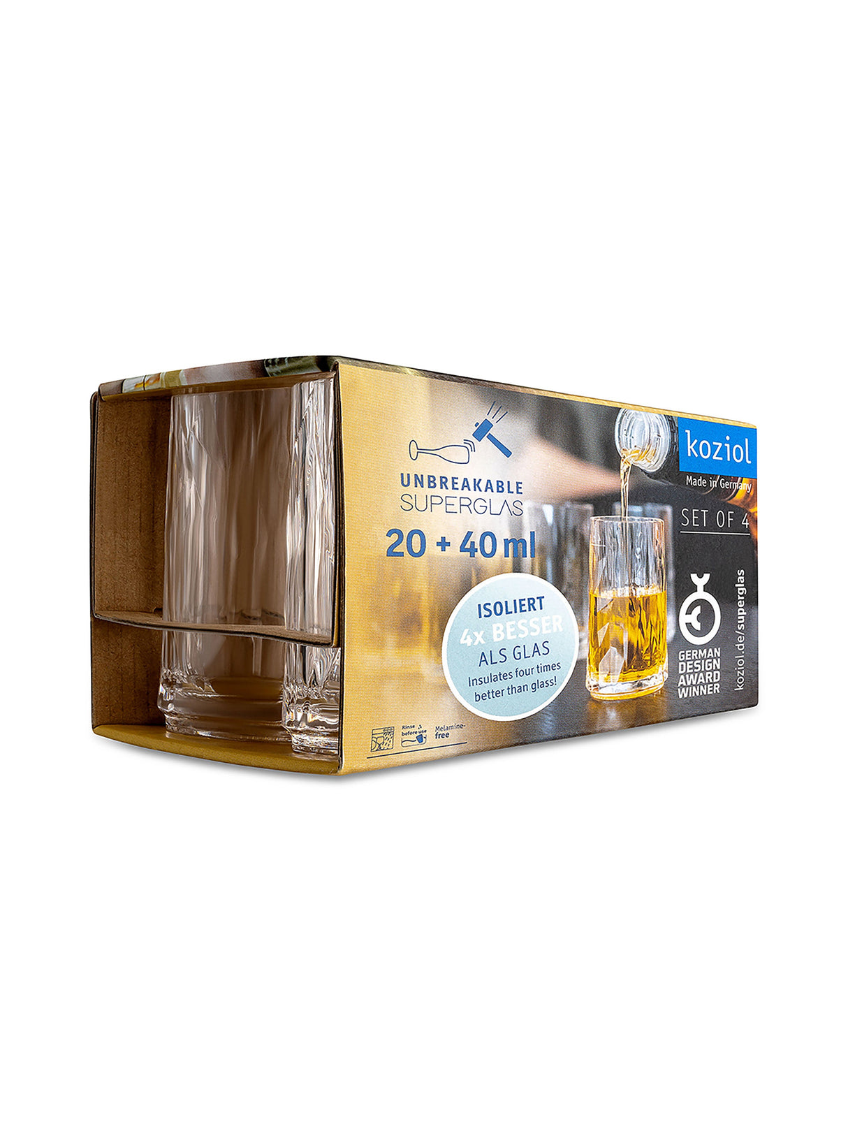 Schnapsglas 4er-Set SUPERGLAS CLUB No. 7